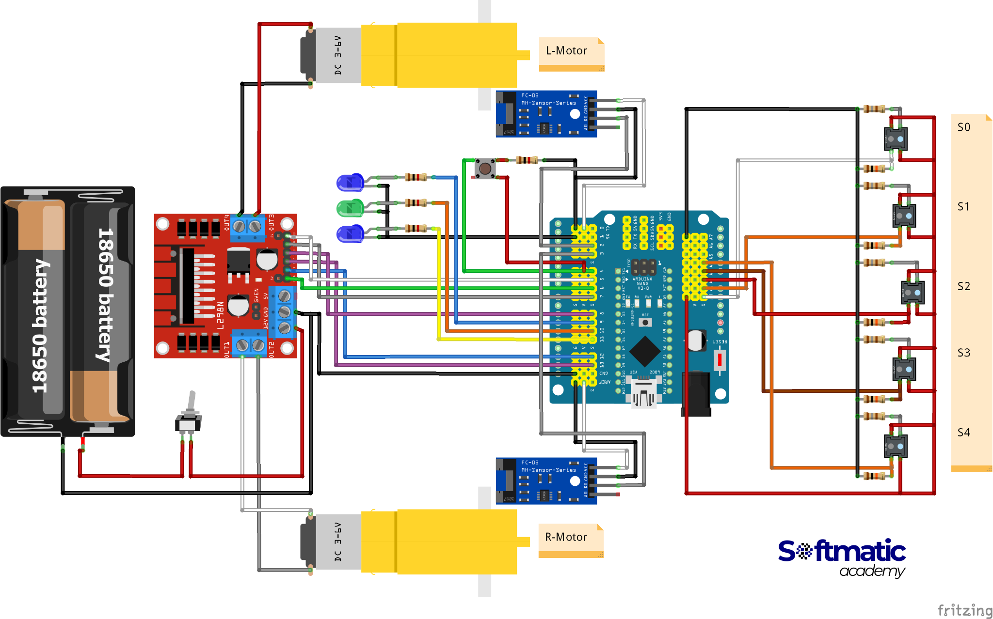 How to Build a Line Follower Robot. - Softmatic Academy